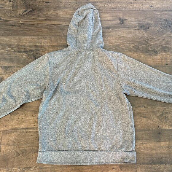 The North Face Men's Pullover Hoodie L Heather Gray Green Logo Hiking Outdoor - Picture 10 of 11